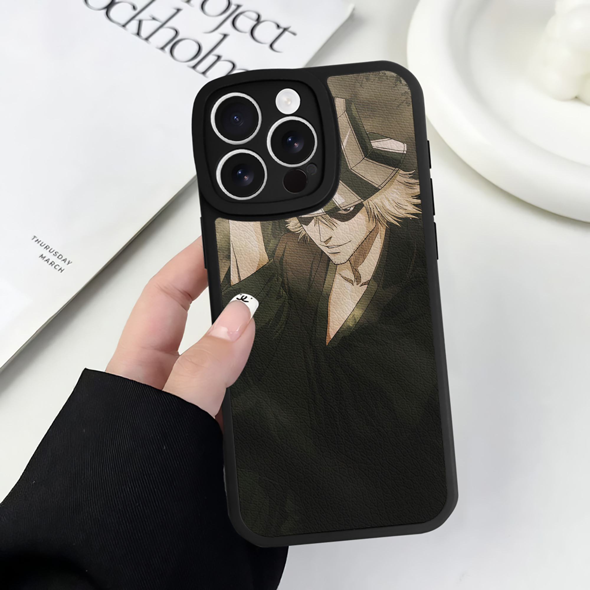 （画像用） ブリーチ BLEACH 【iPhone 16シリーズ対応】シリコンスマホケース（レザー調） 材質：シリコン